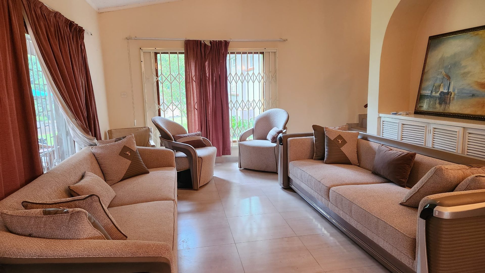 Living room seating area